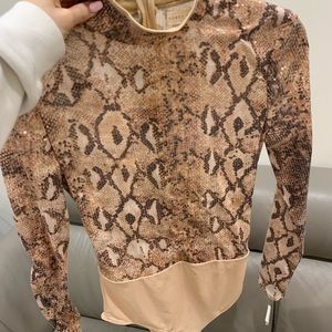 Women’s sequin snake bodysuit size small